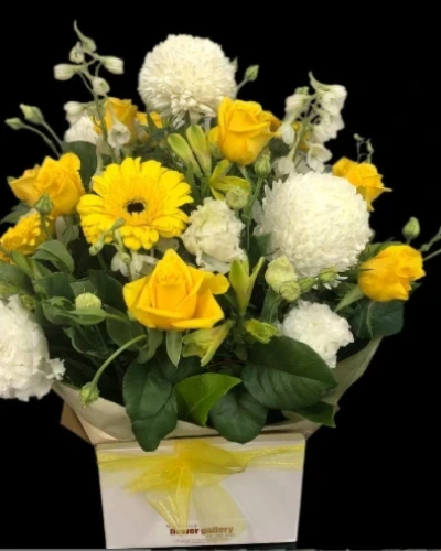 Sorrento Sunshine Arrangement - A bright arrangement to brighten someone's day. Designed with care with the freshest of flowers from our expert florists.