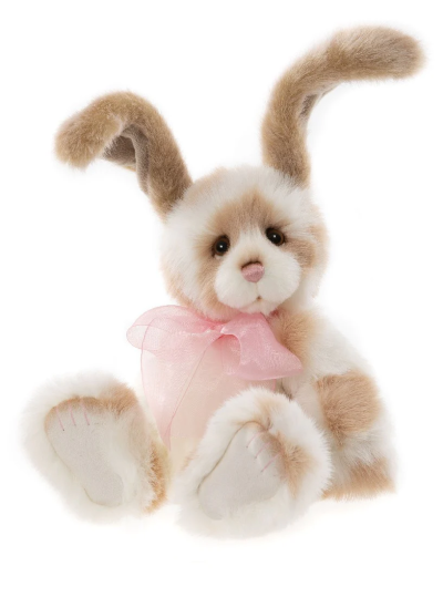 Sunflower Charlie Bear Collection - This tan and white bunny is so soft. It will become a forever friend and treasured over many many years as it is a collectors range form Charlie Bears.